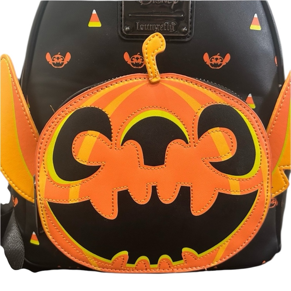 Loungefly Stitch Candy Corn Halloween Mini Backpack - Picture 2 of 8